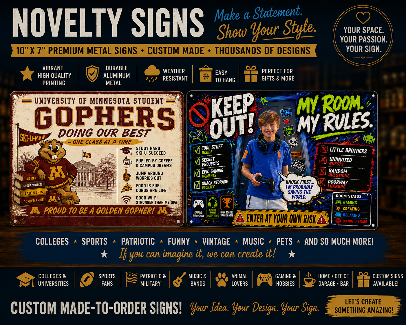 Novelty Signs
