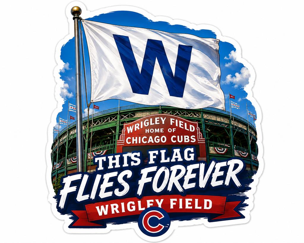 Chicago Cubs Moments Sticker Collection – Set of 5 Die-Cut Baseball Stickers – Wrigley Field, 2016 World Series & Cubs Legends