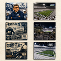 Penn State Football Sticker Set – 6 PSU Nittany Lions Stickers – Beaver Stadium White Out, Joe Paterno, Vintage Football