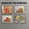 Sesame Street Cute Collection Magnets – Elmo, Snuffy & Oscar – 3" x 2.18" – Set of 4