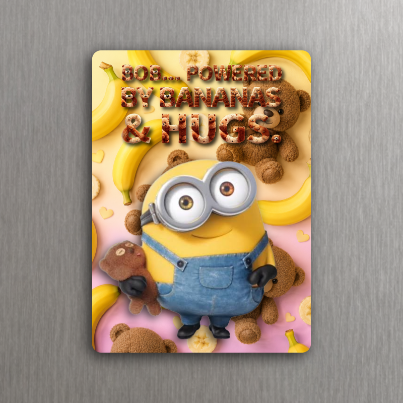 Minions Magnet | Kevin Stuart Bob Group 2.18 x 3 Fridge Magnet Vintage