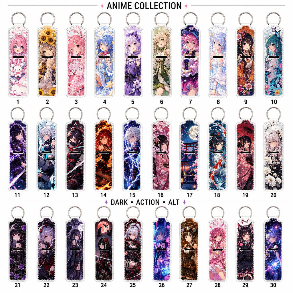 Pick Any 2 Anime Lipstick & Chapstick Holder Keychains – 30 Cute, Kawaii, Gothic and Fantasy Designs – 6.48 FREE Shipping image 1