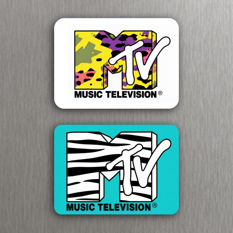 12 Retro Music Television Magnets – 80s & 90s Inspired Designs – Choose Your Favorite – 3" x 2.18" image 3