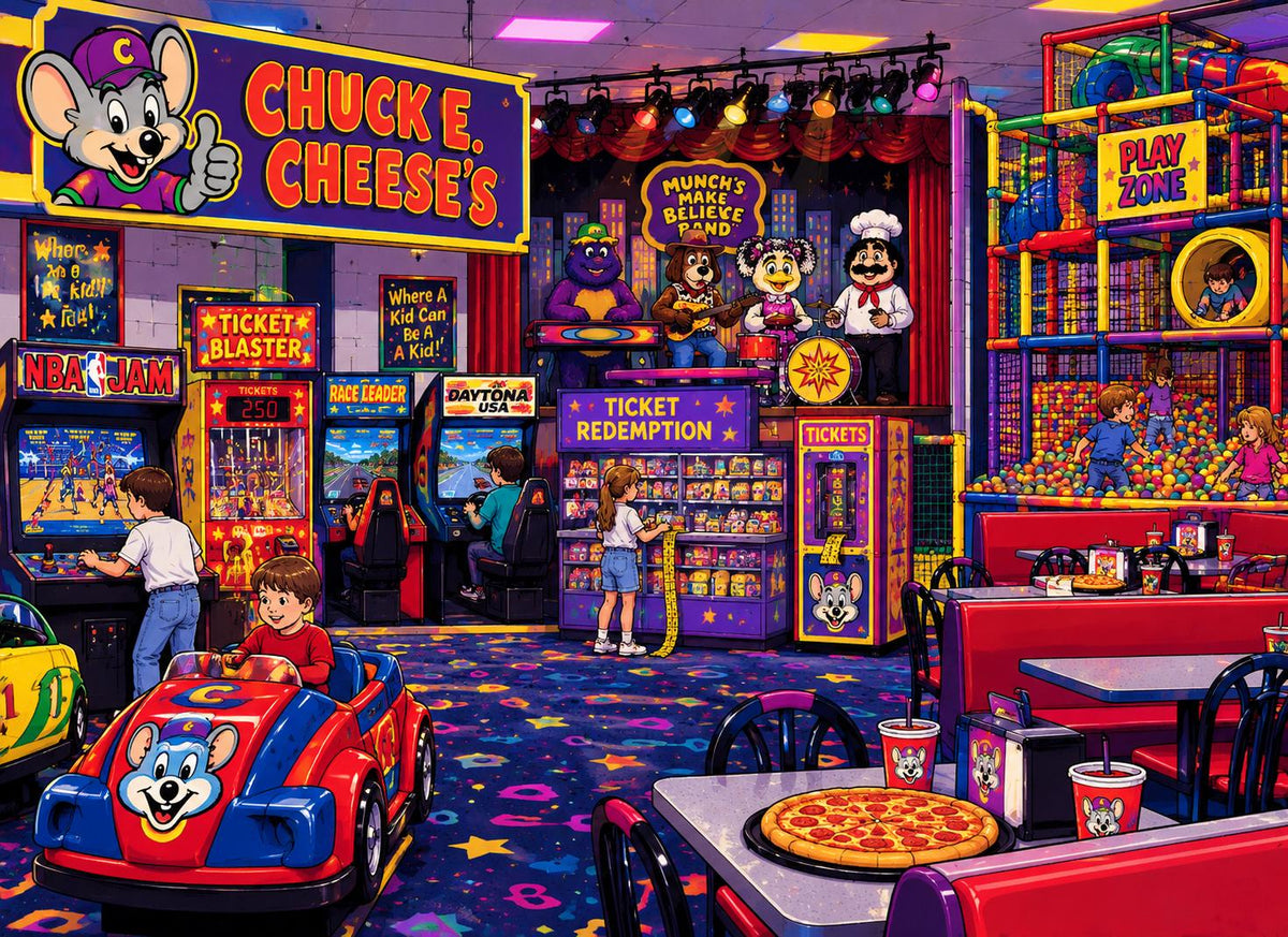 Growing Up in the ’90s Magnet Collection – Roll Back the Clock Nostalgia Memories GameStop Blockbuster Toy R Us – 3" x 2.18" - Choose