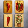 3x2 Chili Pepper Peppers Art D.Romeo Kitchen Food Fridge Magnet Magnets - Choose