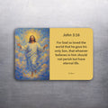 3x2 Bible Verse John 3:16 Spiritual Fridge Refrigerator Magnet (D.Romeo)