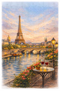 Home Decor Paris Art Puzzle 120 Pieces | Eiffel Tower Romantic Cityscape