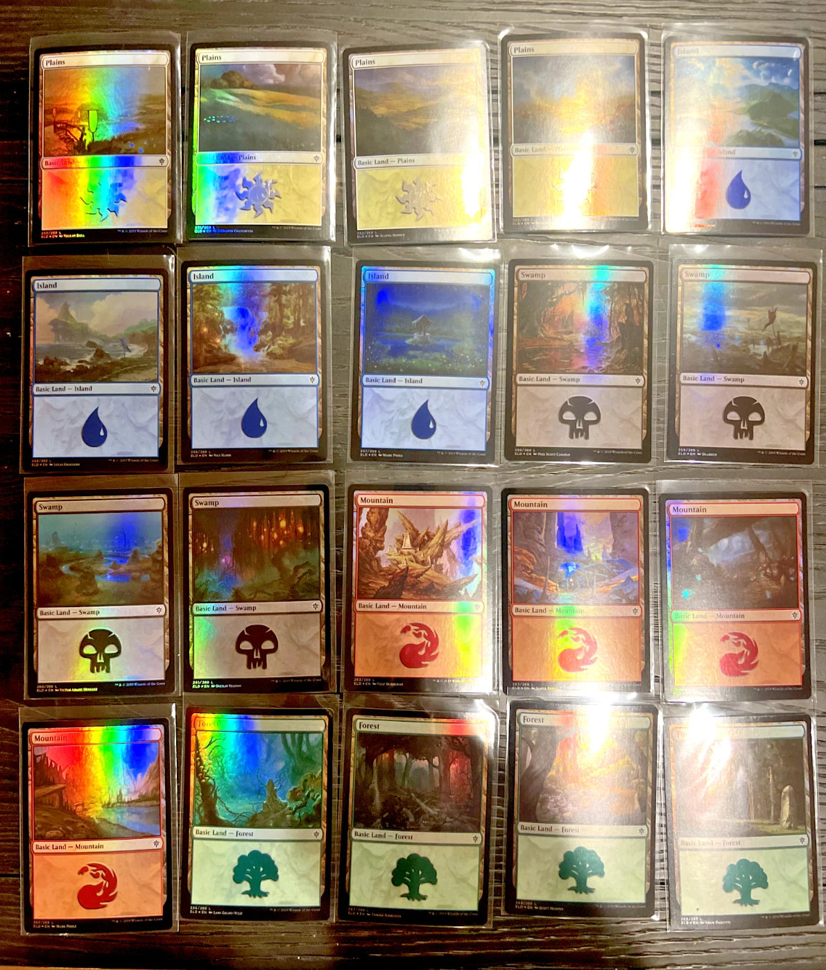 Throne Of Eldraine FOIL Set (20 unique cards) #'s 250 - 269
