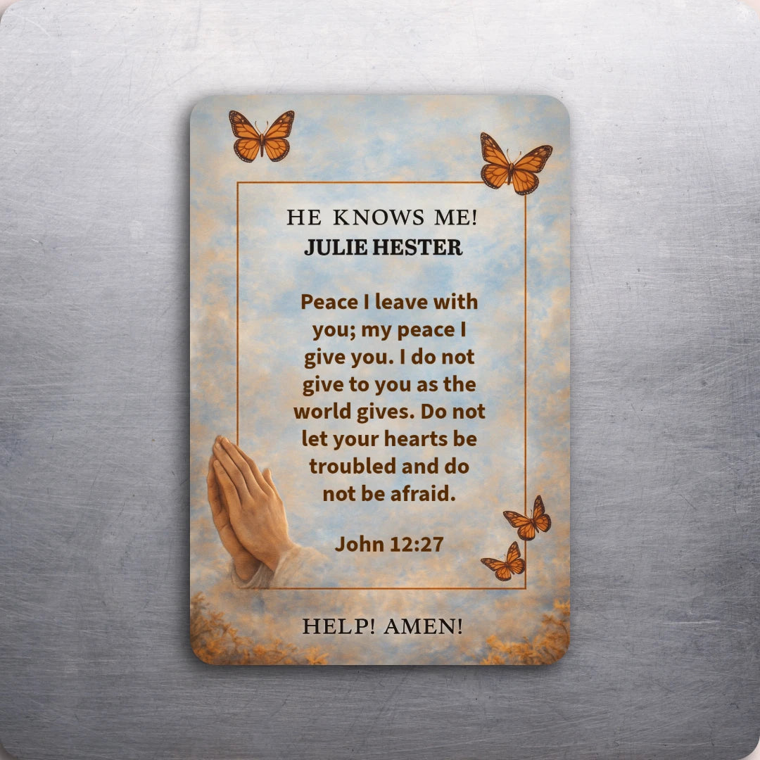 3.6x2.6 Prayer Card Bible VERSE Fridge Refrigerator Magnet (CUSTOMIZABLE Message