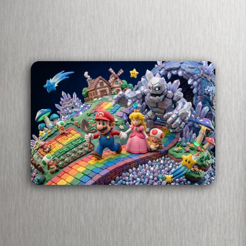 3x2 Super Mario Bros Super Mario Galaxy Movie MARIO Fridge Refrigerator Magnet