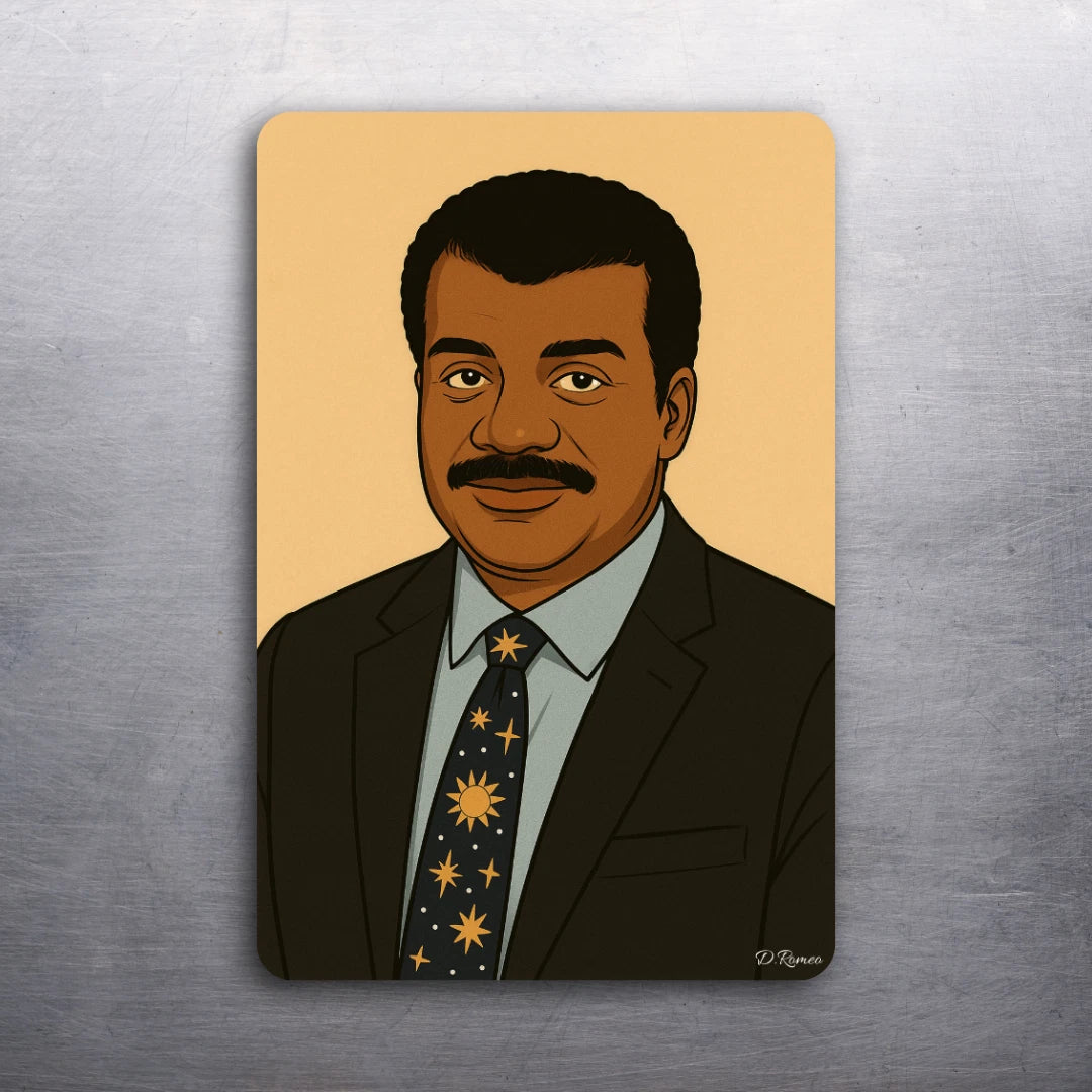 2" x 3" Neil deGrasse Tyson Refrigerator Car Locker (D.Romeo) MAGNET