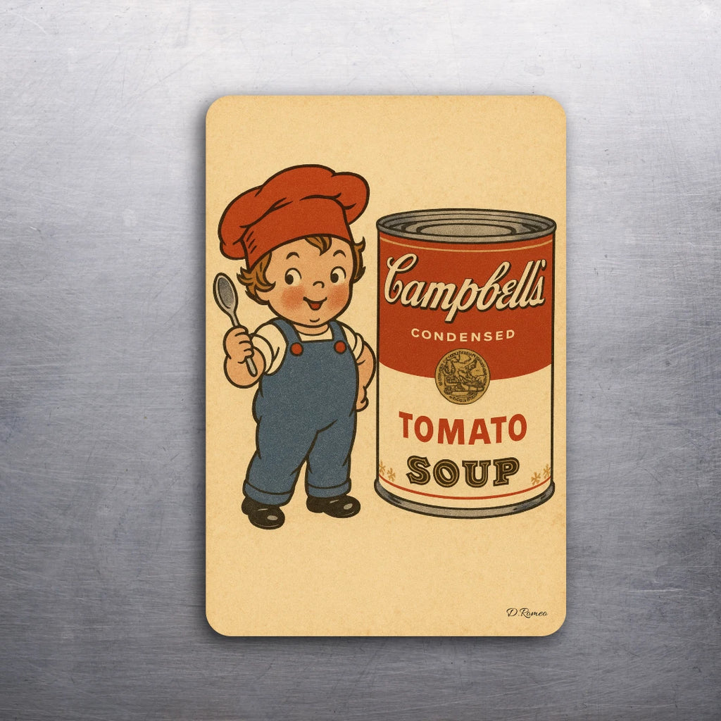 3 x 2 Campbell's Soup Vintage Style Art D.Romeo Magnet - Choose