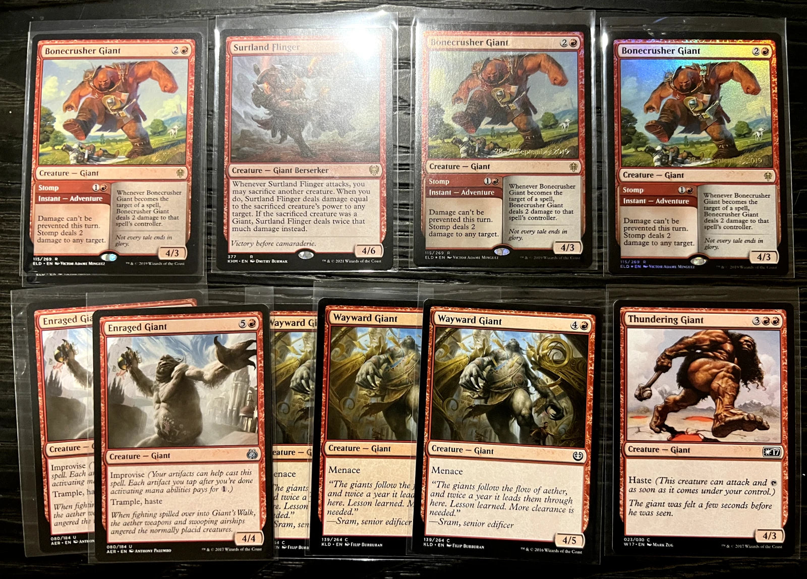 Commander Deck Builder (Giant Giants) Magic The Gathering MTG Singles