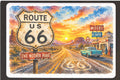 11.4 x 7.75 Inches Route 66 US The Mother Road 120 Pieces | Watercolor