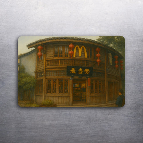2 x 3 McDonald's Cozy Fuzhou China Art Fridge Refrigerator Car Magnet (D.Romeo)