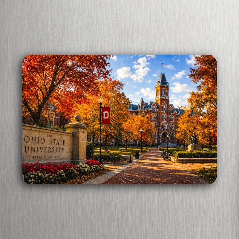3x2 Sports OSU Ohio State Buckeyes Autumn CAMPUS Fridge Refrigerator Magnet