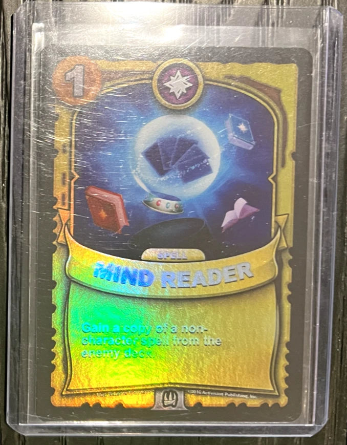 Mind Reader GOLD FOIL Battlecast Skylanders CCG Card
