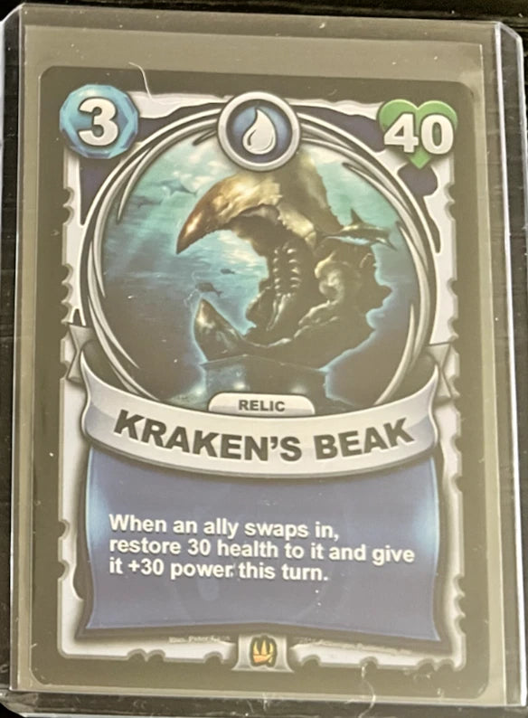 Kraken's Beak Battlecast Skylanders CCG Card (Rarity - Ultimate)