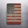 2x3 Charlie Kirk Famous Quote American Flag Political Fridge Refrigerator Magnet