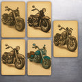2x3 HARLEY DAVIDSON (Fat Boy, Knucklehead, Sportster, Road King & HG) SET OF 5