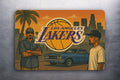 3x2 Sports LA Lakers Gangster Gangsta Fridge Refrigerator Car Truck Magnet NBA