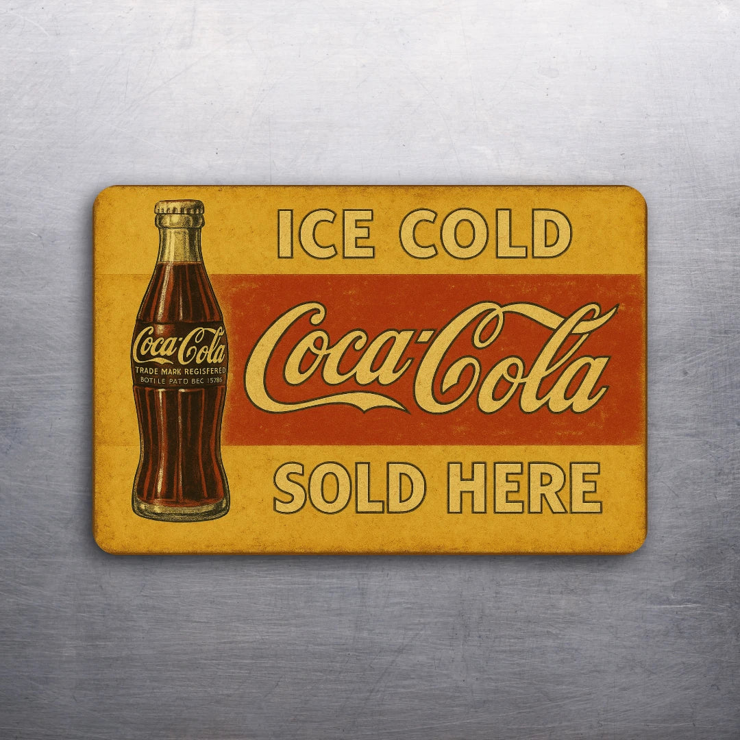 3x 2 Vintage Style Coca-Cola Coke Art Fridge Refrigerator Race Magnet (D.Romeo)