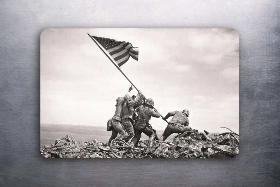 2x3 Art Photo Flag Raising On Iwo Jima Joe Rosenthal Fridge Refrigerator Magnet