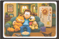 11.4 x 7.75 Inches Garfield the Cat Jon Odie Family - 120-Piece Puzzle Art Gift