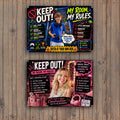10" x 7" Metal Sign Aluminum - Choose Boy or Girl Personalized Keep Out My Room