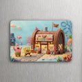 3x 2 Sponge Bob The KRUSTY Krab Fridge 3D Refrigerator Magnet