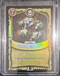 Rock Roll'D GOLD FOIL Battlecast Skylanders CCG Card (Epic - Purple)