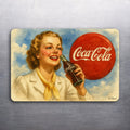 3x 2 Vintage Style Coca-Cola Art Fridge Refrigerator Race Car Magnet (D.Romeo)