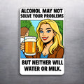 3x2 FUNNY Drinking Beer Fridge Refrigerator Magnet (D.Romeo)