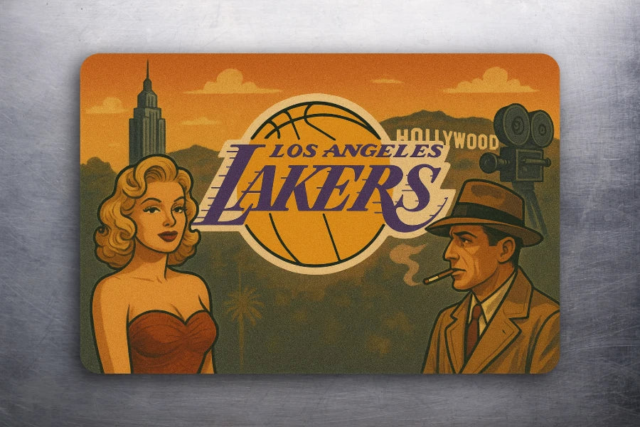 3x2 Sports LA Lakers Hollywood Themed Fridge Refrigerator Car Truck Magnet NBA
