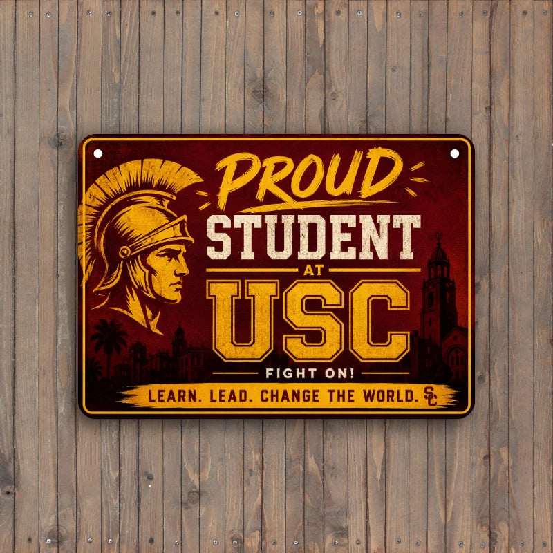 10" x 7" Metal Sign Aluminum USC Dorm Decor – Future Trojan Collection – Choose