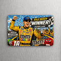 3x 2 Kyle Busch 18 Fridge M&M’s NASCAR CUP for Joe Gibbs Racing Car Art Magnet