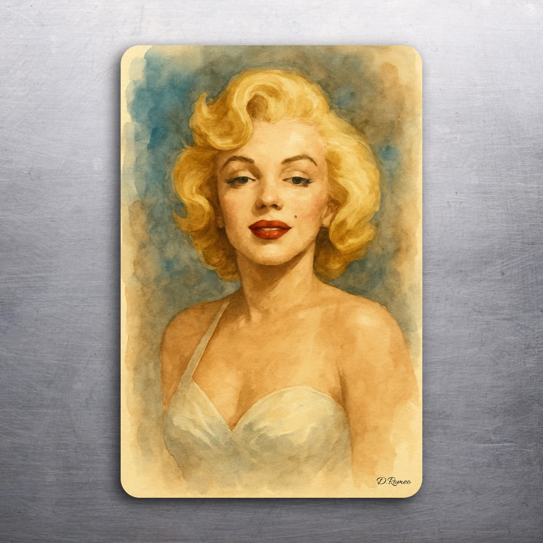 3x 2 Vintage Marilyn Monroe Watercolor Art Fridge Refrigerator Magnet (D.Romeo)