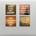 Uplifting & Motivational Laptop Tablet Bottle Case GLOSSY Stickers (SET OF 4)