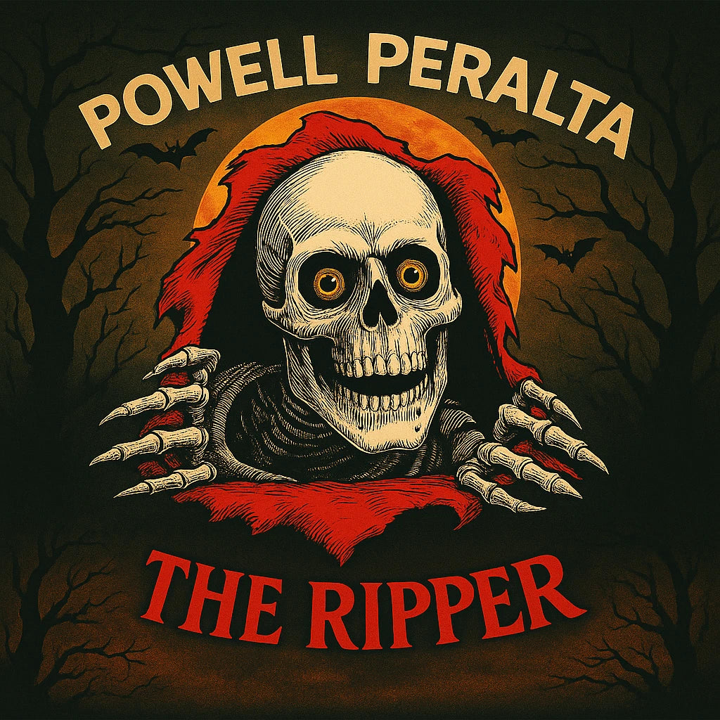 Skateboard Skating GLOSSY Powell Peralta The Ripper Art Stickers - Group of 2