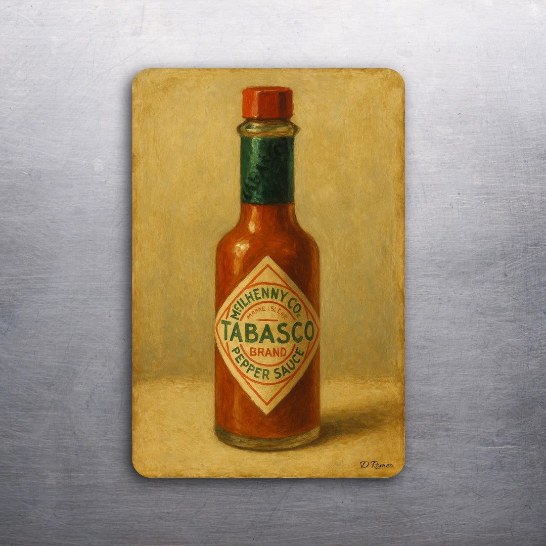 3x2 FOOD TABASCO PEPPER VINTAGE Kitchen Fridge Refrigerator Car Magnet (D.Romeo)