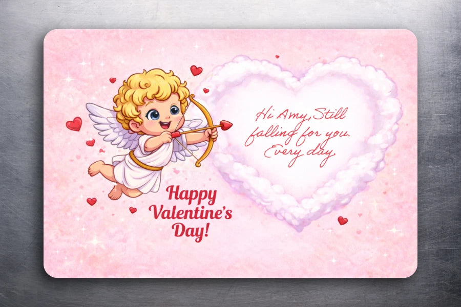 Custom: 3.6x2 Valentine's Day Card Romantic Gift Fridge Refrigerator Magnet Card