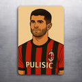3 x 2 Christian Pulisic AC MILAN #10 Art (D.Romeo) Fride Refrigerator Car MAGNET