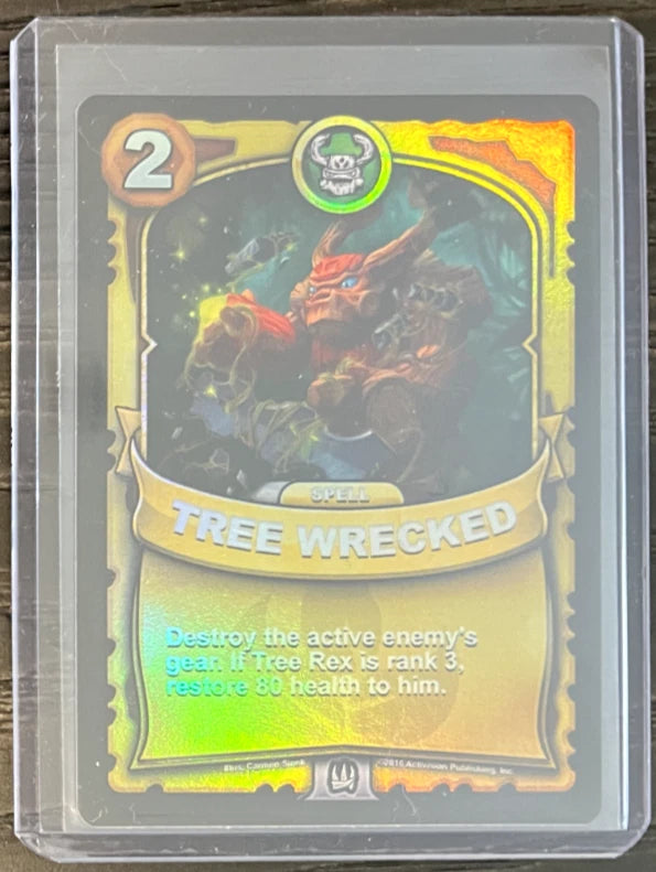 Tree Wrecked GOLD FOIL Battlecast Skylanders CCG Card