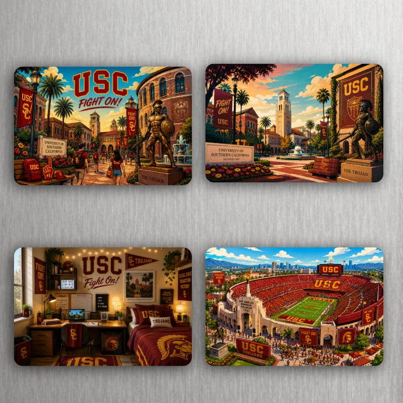USC Magnet 3x2 | University of Southern California Fridge Magnet - Choose Style