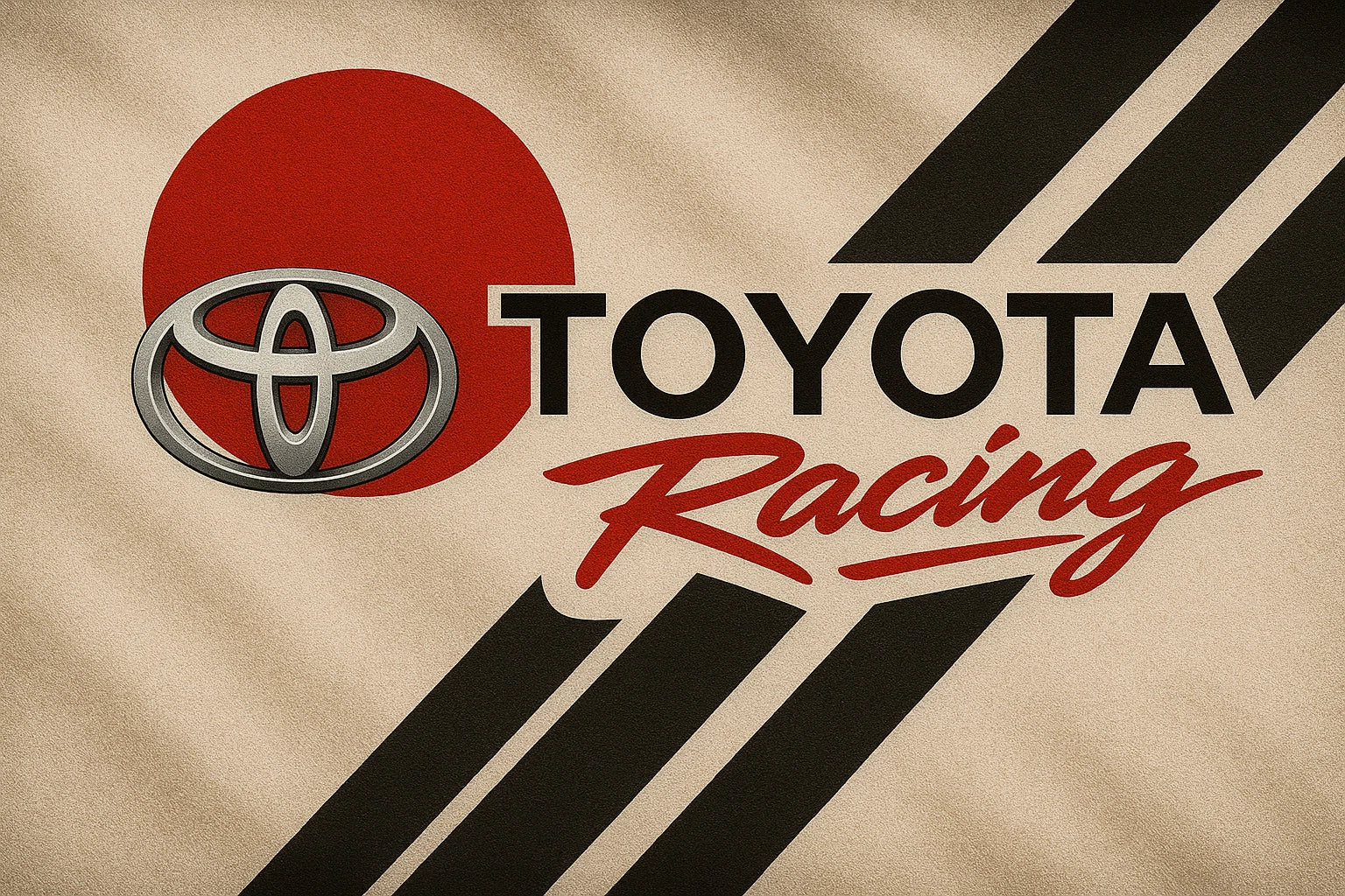 Toyota Racing Japan Car Sticker Logo Vinyl Decal (Group of 2) - Different Sizes