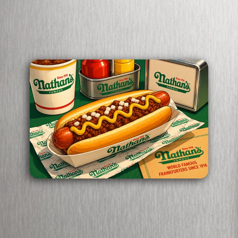 🌭 Fast Food Collection – Nathan’s Famous Coney Island Cartoon Art 🎡 - CHOOSE