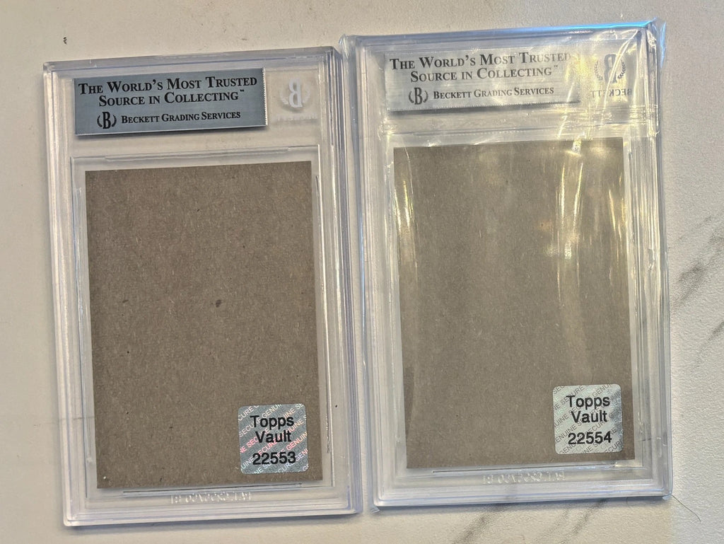 2x BGS 9 1984 Topps Dan Marino RC's 1/1 Magenta and 1/1 Cyan Topps Vault PROOFS