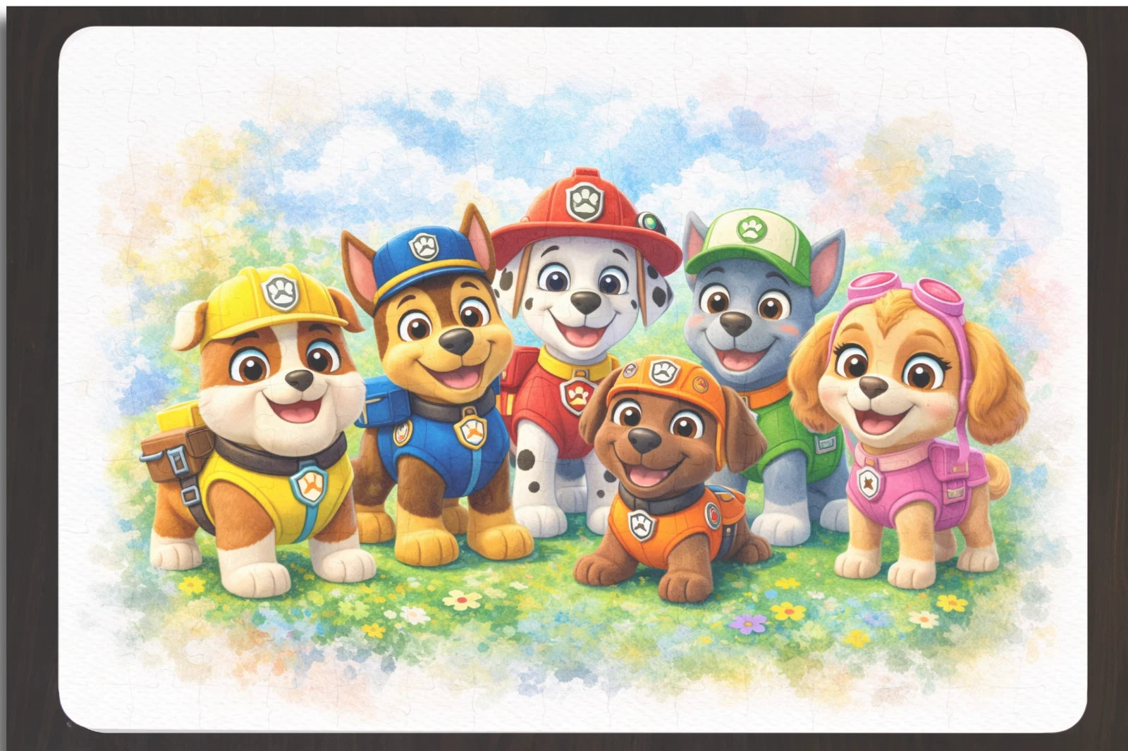 11.4 x 7.75 Inches Super Cute PAW Patrol Art – 120-Piece Mini Art Puzzle Gift