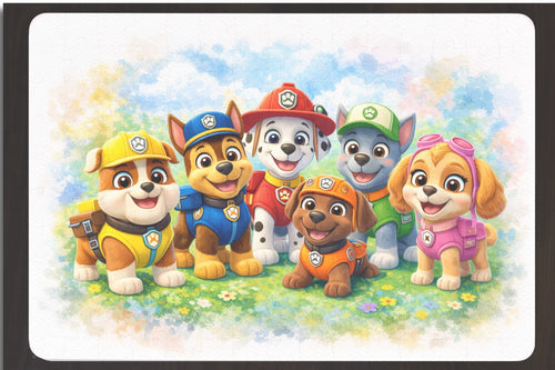 11.4 x 7.75 Inches Super Cute PAW Patrol Art – 120-Piece Mini Art Puzzle Gift