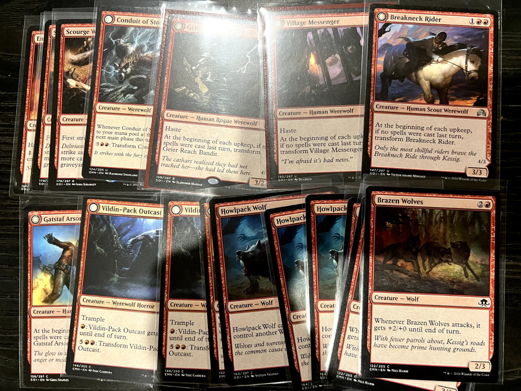 Commander Deck Builder (Wolf Werewolf Wolves) Magic The Gathering MTG Singles